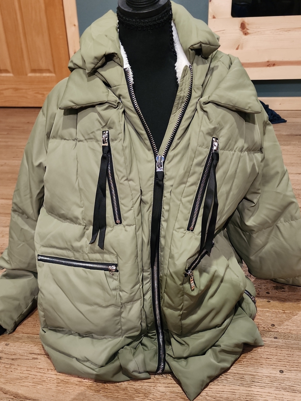 OROLAY Puffer Jacket Green XL